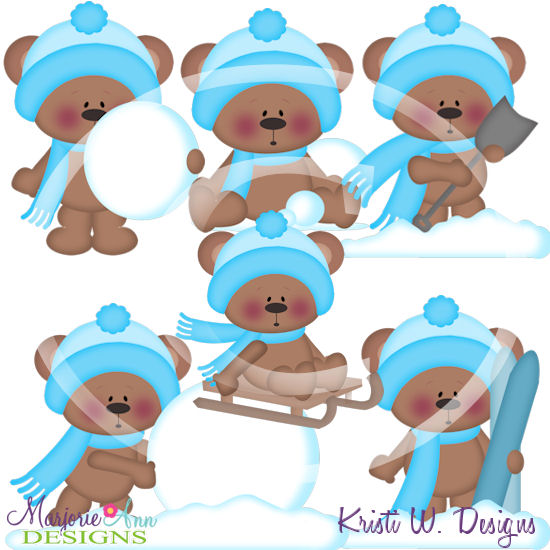 Billy Loves Winter SVG Cutting Files/Paper Piecing +Clipart - Click Image to Close